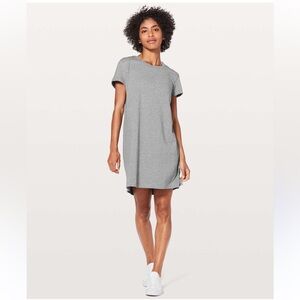 Lululemon day tripper dress heather grey